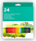 SET 24 LAPICES ACUARELABLES  / WATERCOLOR PENCILS SET BOX 24 UNITS.