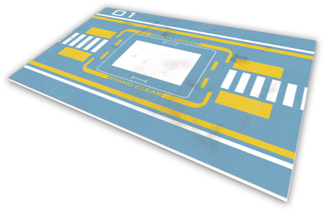 Hangar landing pad 05 / Perfect for Star Trek TV series space ships Bigsize