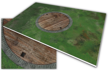 RAF compass/swing platform