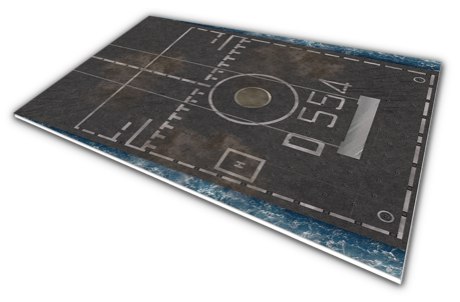 Hellipad Deck Italian destroyer Caio Duilio Bigsize